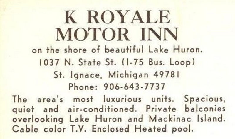 K Royale Motor Inn - Vintage Postcard